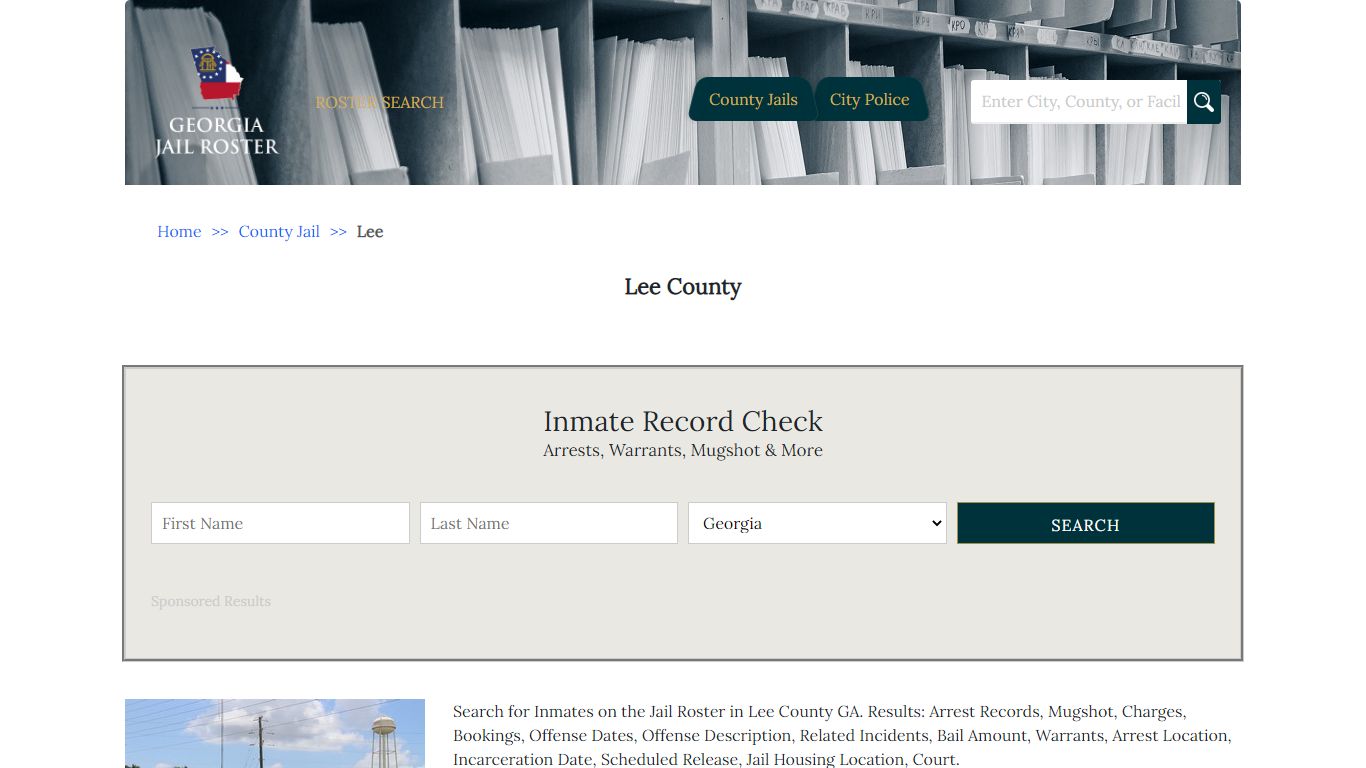 Lee County - Georgia Jail Inmate Search